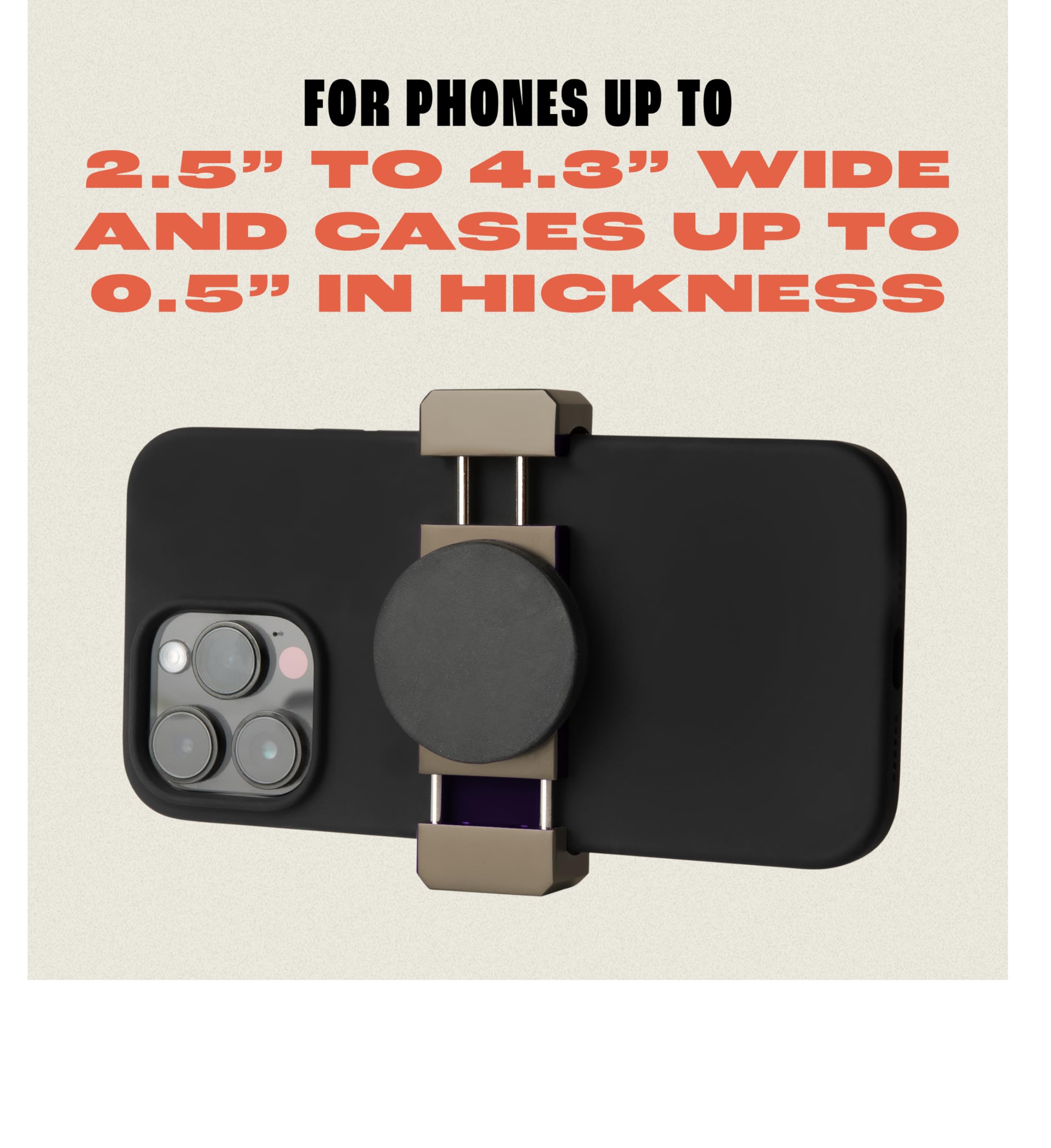 FREAKMOUNT Magnetic Motorcycle Phone Mount for Harley Davidson - Premium Billet Aluminum Phone Holder for Gas Tank - Strong Magnet Phone Accessories for High-Speed Riding - Universal Fit for Most Smartphones in Carbon Grey - Perfect for Adventure Riding, Commuting & GPS Navigation
