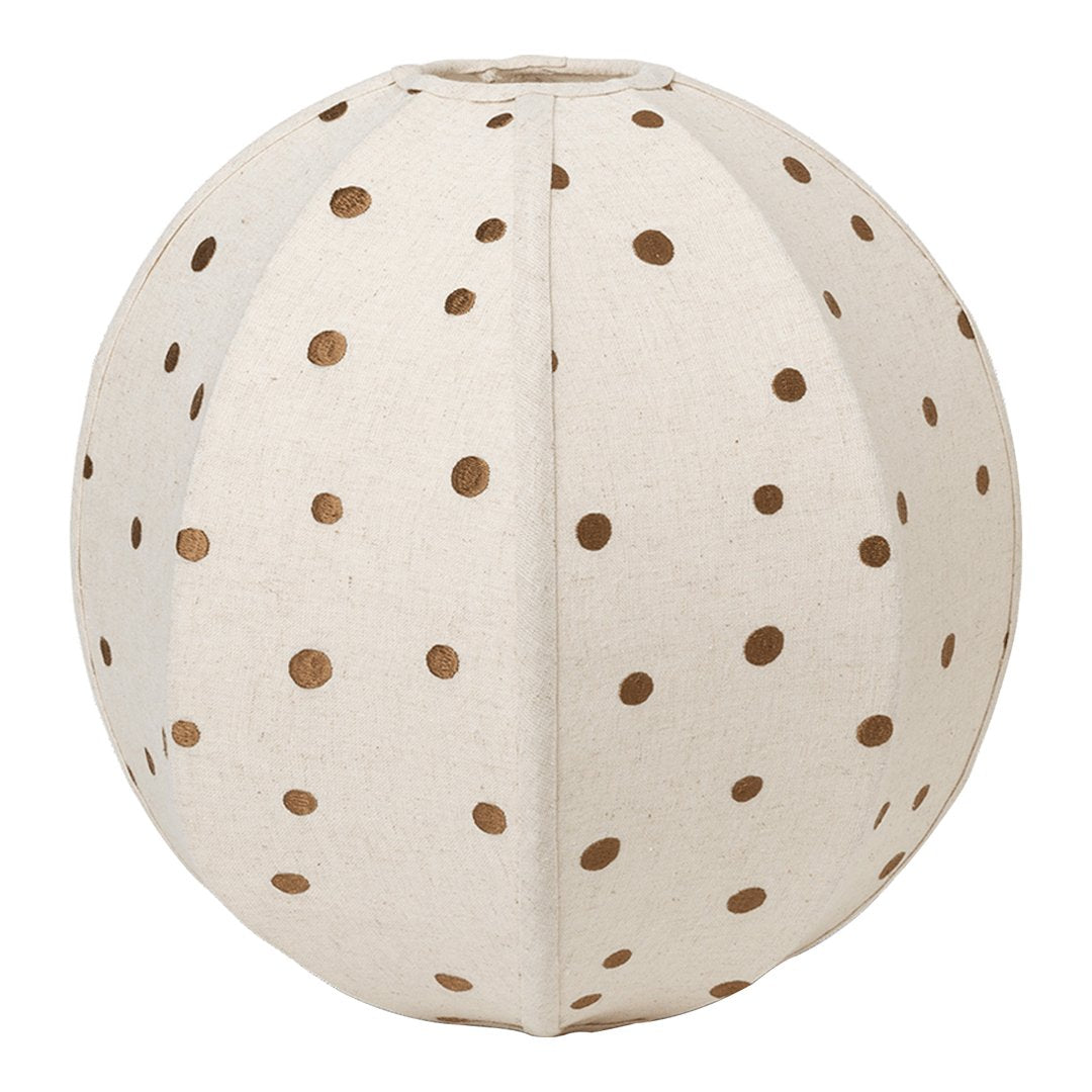 Handmade Embroidered Dots Textile Lampshade - Boho Chic Home Decor for Bedroom, Living Room & Nursery Lighting