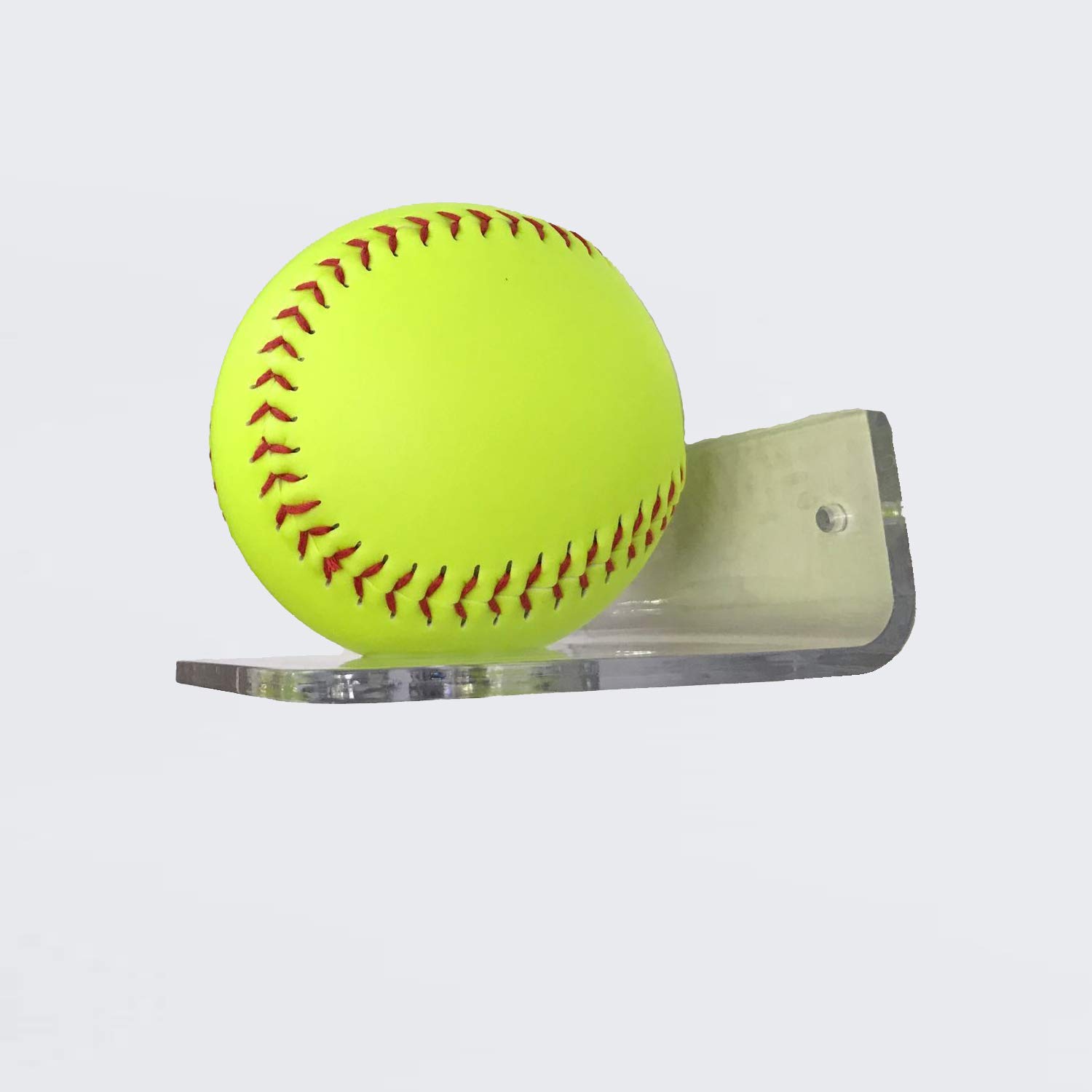 Pmsanzay Clear Acrylic Wall Mounted Baseball Holder Stand - Display & Storage Rack for Baseballs, Softballs & Tennis Balls (No Balls Included) - Perfect for Home, Garage & Sports Club Organization