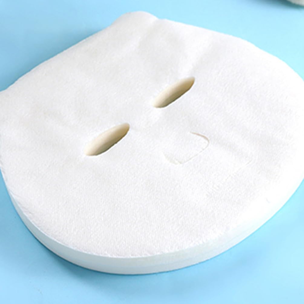 Beavorty Disposable Non-Woven Facial Mask Sheets 50pcs - Hydrating Spa Skincare for Kids & Adults, DIY Moisturizing Treatment, 17.5x15.5x0.1cm - Perfect for Home Spa, Travel & Daily Skincare Routine