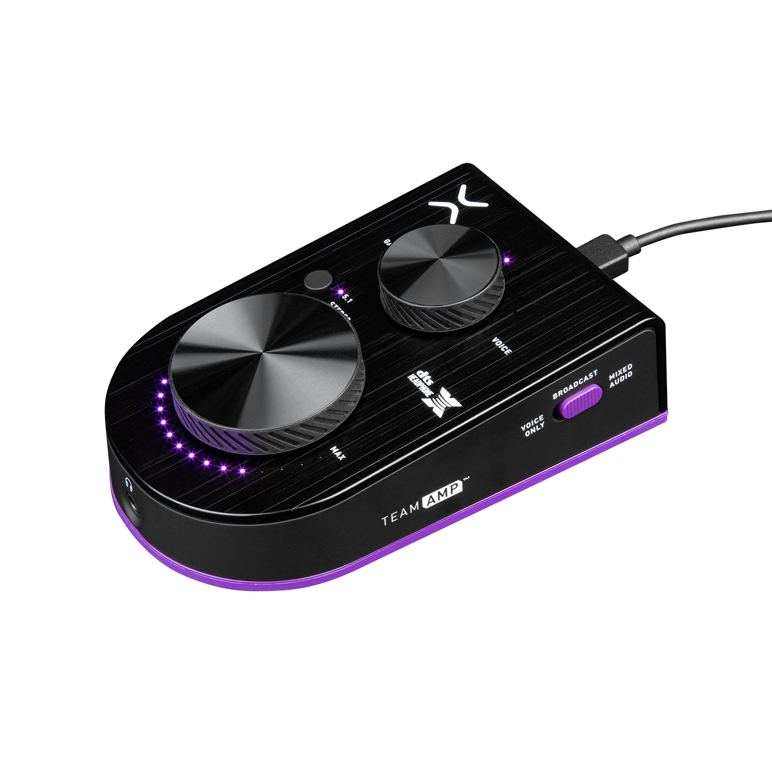 Victrix Team Amp - High-Performance Gaming Headset for PC, PS5, Xbox Series X | Pro - Noise Cancelling Mic, Surround Sound, Comfortable Ear Cushions | Perfect for Competitive Esports, Streaming & Online Gaming