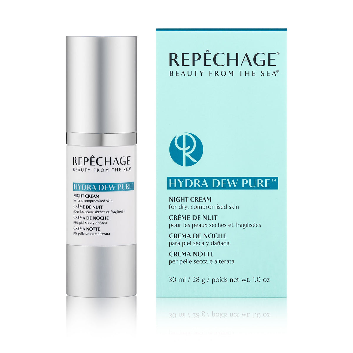 Hydra Dew Pure™ Night Cream - Intense Hydration & Anti-Aging Night Face Moisturizer for Dry Skin | Deep Nourishing & Wrinkle Reduction | Perfect for Nighttime Skincare Routine & Travel