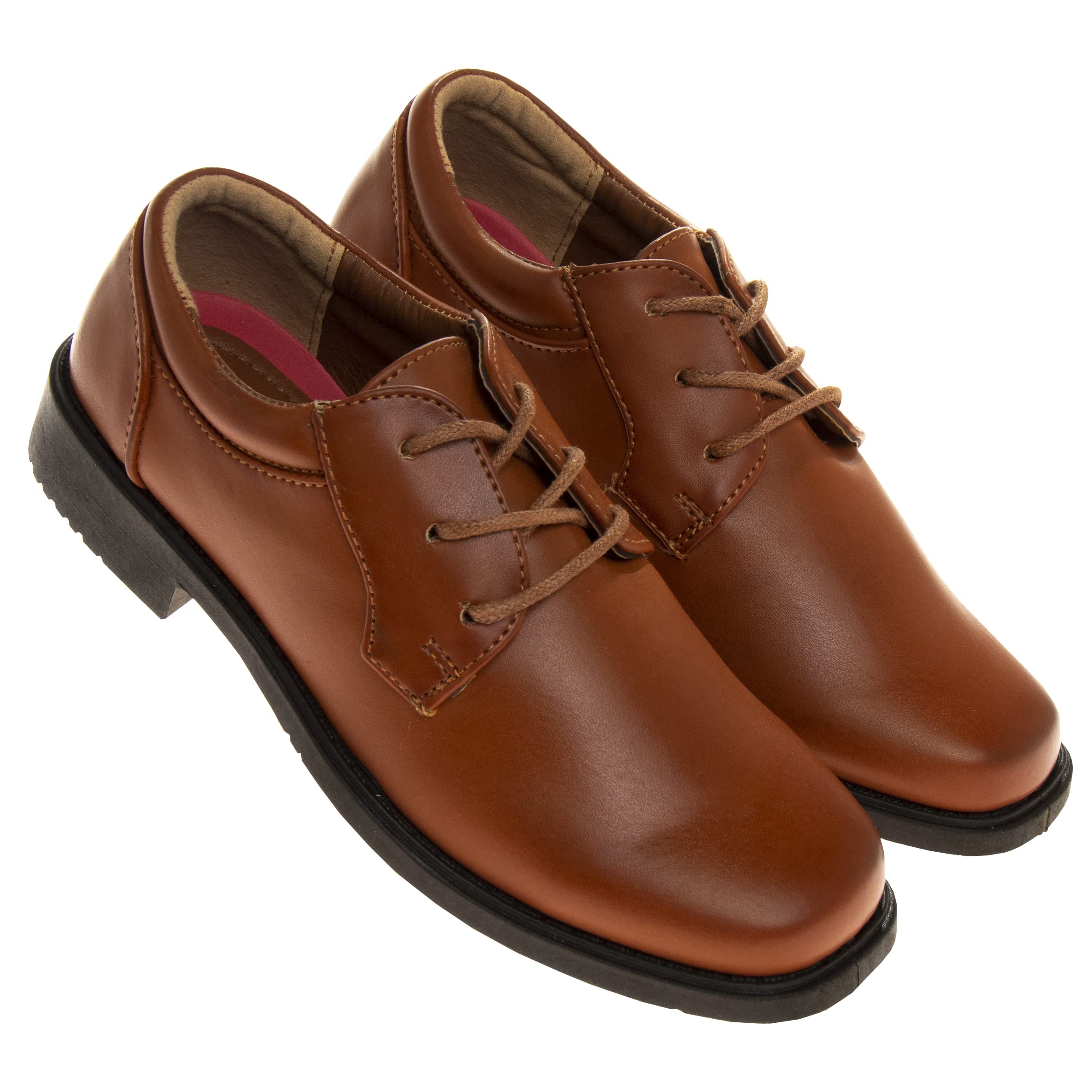 Josmo Boys Dress Shoes - Classic Lace-Up Oxford Formal & Casual Shoes for Toddler to Big Kid (Sizes 7-13 Little Kid, 1-6 Big Kid) - Perfect for Weddings, School Events & Special Occasions