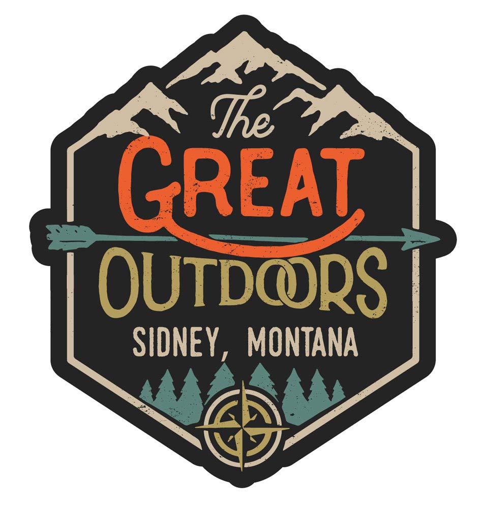 Sidney Montana The Great Outdoors Design 4-Inch Fridge Magnet - Perfect for Refrigerators, Lockers & Office Decor - Ideal for Travel Souvenirs & Gift Giving