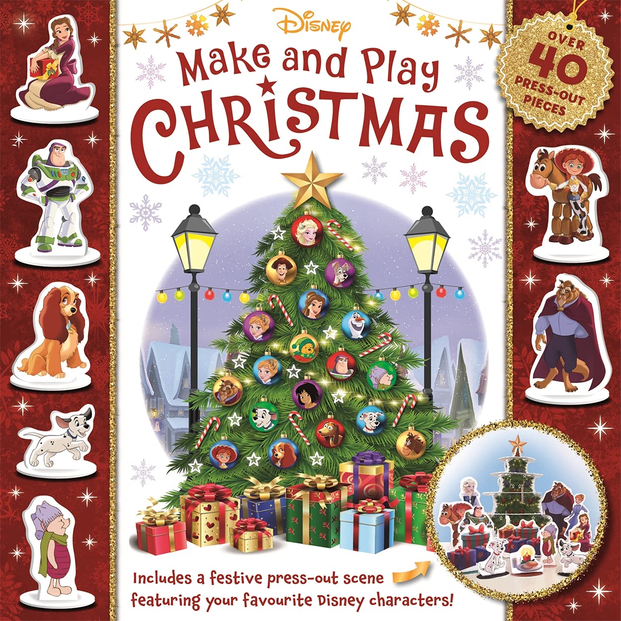 Disney Make & Play Christmas Craft Kit for Kids - DIY Holiday Ornaments & Decorations - Fun Family Activity for Christmas Tree Decorating & Festive Home Decor