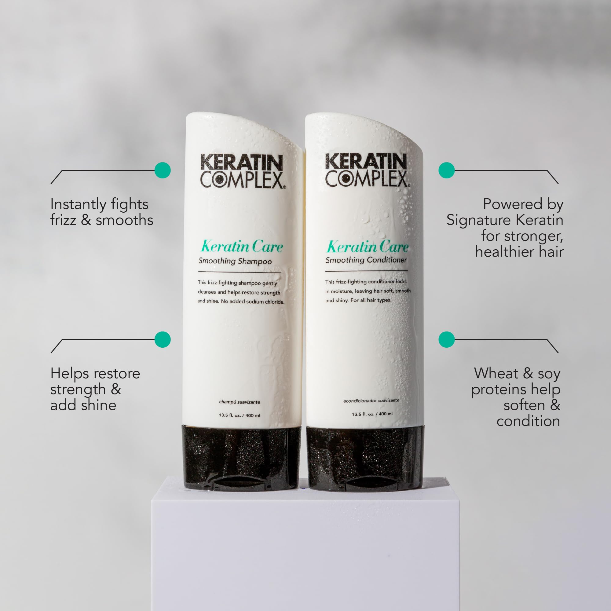 Keratin Complex Keratin Care Smoothing Shampoo - 1 Gallon for Frizz Control & Hair Repair - Salon Quality for Dry, Damaged & Curly Hair at Home