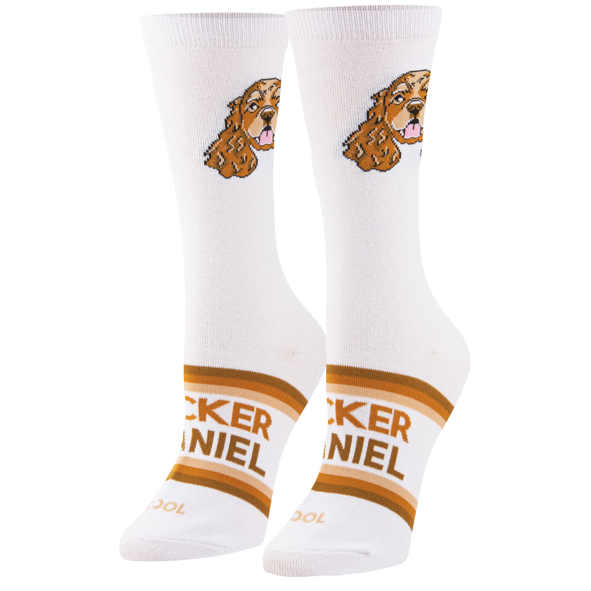 Fun Cocker Spaniel Print Crew Socks for Women - Size 5-10 | Novelty Dog Lover Socks | Perfect Gift for Pet Owners & Casual Wear