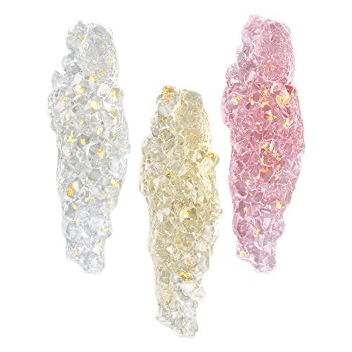 3-Piece Transparent Resin Nail Art Pen Holder Set - ANGGREK Display Stand for Nail Brushes & Art Tools | Perfect for Salon Organization & Home Nail Art Stations