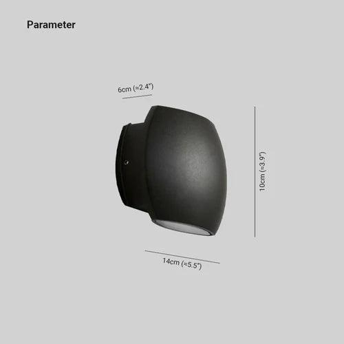 Minimalist Geometric Wall Sconce - Modern Up and Down LED Light Fixture for Bedroom, Living Room & Hallway Lighting
