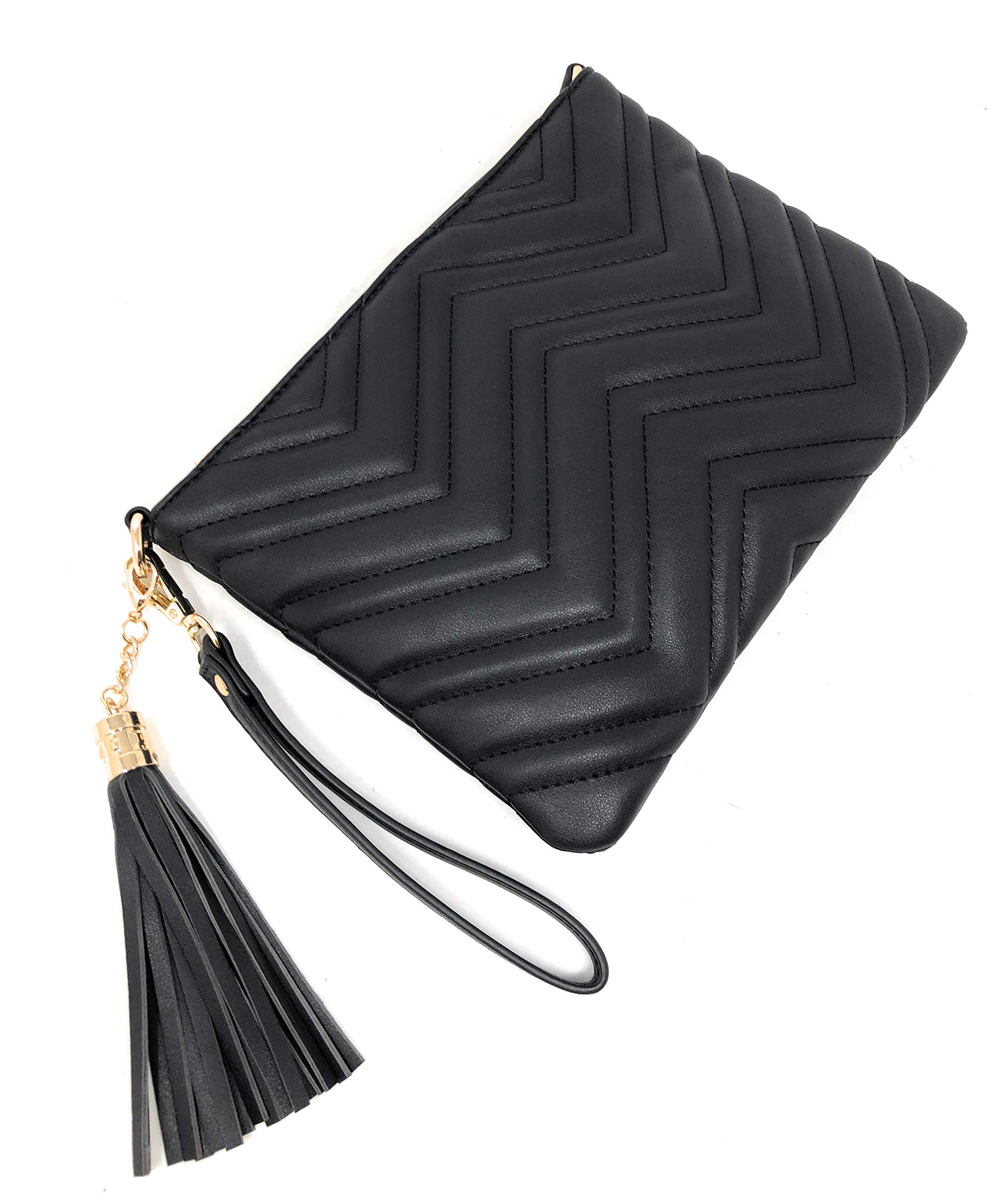 Lola Mae Women's Wristlet Handbag - Quilted Small Crossbody Clutch Purse for Everyday Use, Date Night & Special Occasions