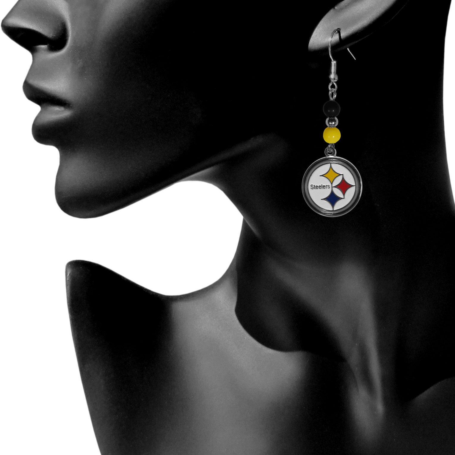NFL Fan Bead Dangle Earrings for Women - Stylish Football Game Jewelry for NFL Fans, Team Spirit Accessories - Perfect for Game Day, Tailgating, and Sports Events