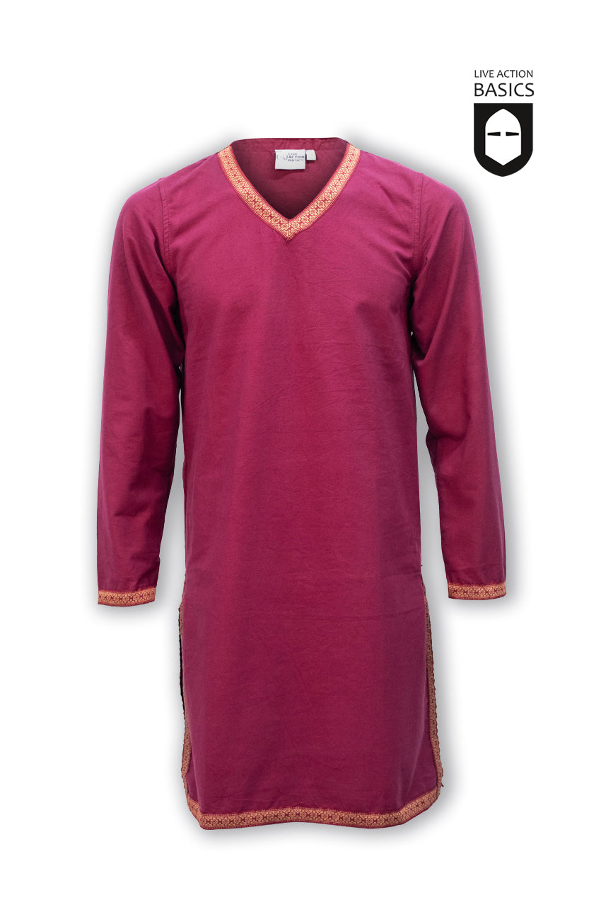 Women's Elegant Bordeaux Tunic Top - Casual & Dressy Blouse for Work, Outings & Special Occasions