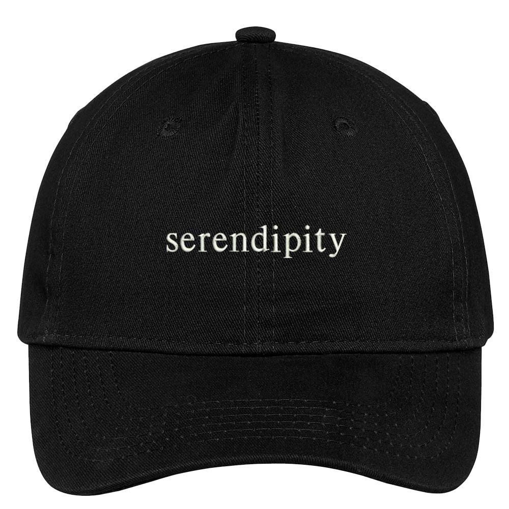 Trendy Serendipity Embroidered Cotton Baseball Cap - Adjustable Snapback Hat for Men & Women - Perfect for Outdoor Sports, Casual Wear & Sun Protection