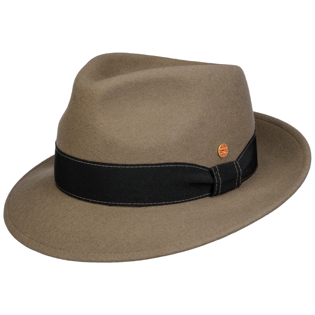 Stylish Mayser Manuel Fedora Hat for Men - Classic Wool Felt Dress Hat for Casual & Formal Occasions - Perfect for Weddings, Parties & Everyday Wear