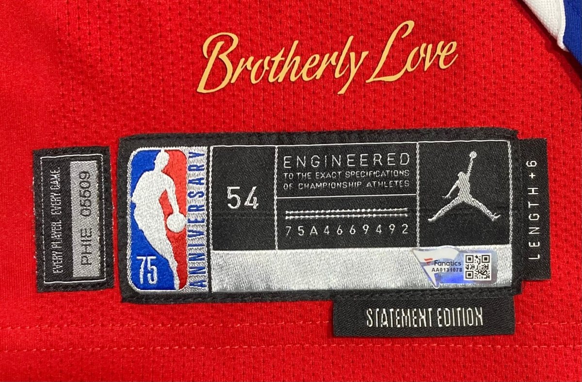 Authentic Joel Embiid Philadelphia 76ers Game-Worn Jersey from May 8, 2022 vs Miami Heat - Fanatics Certified with LOA - Perfect for NBA Memorabilia Collectors and 76ers Fans Display