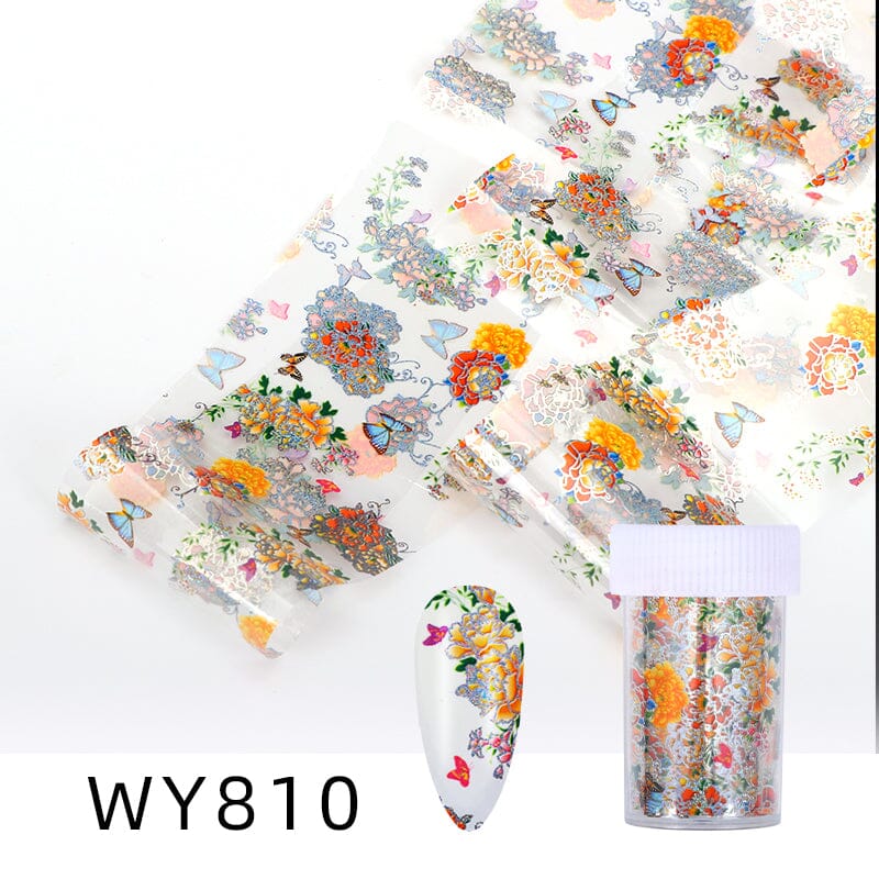 Premium WY Series Heat Transfer Foil Roll for DIY Crafts, T-Shirts & Apparel - Metallic & Holographic Designs for Custom Clothing, Bags & Home Decor Projects