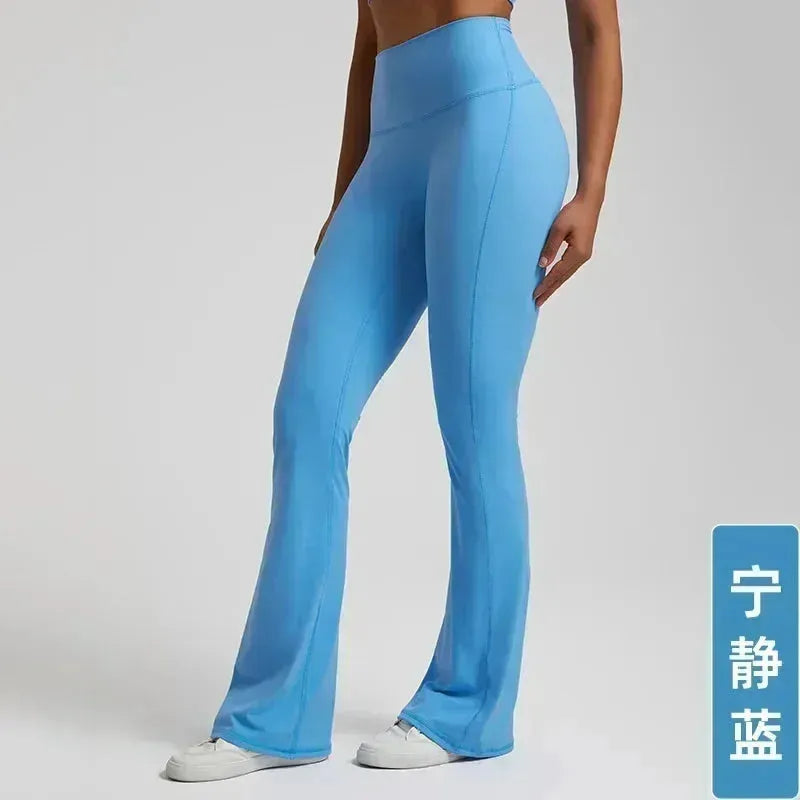 Women's Low Rise Flare Yoga Pants - High Waisted Wide Leg Athletic Leggings for Sports, Fitness & Dance | Perfect for Gym, Running, Outdoor & Casual Wear