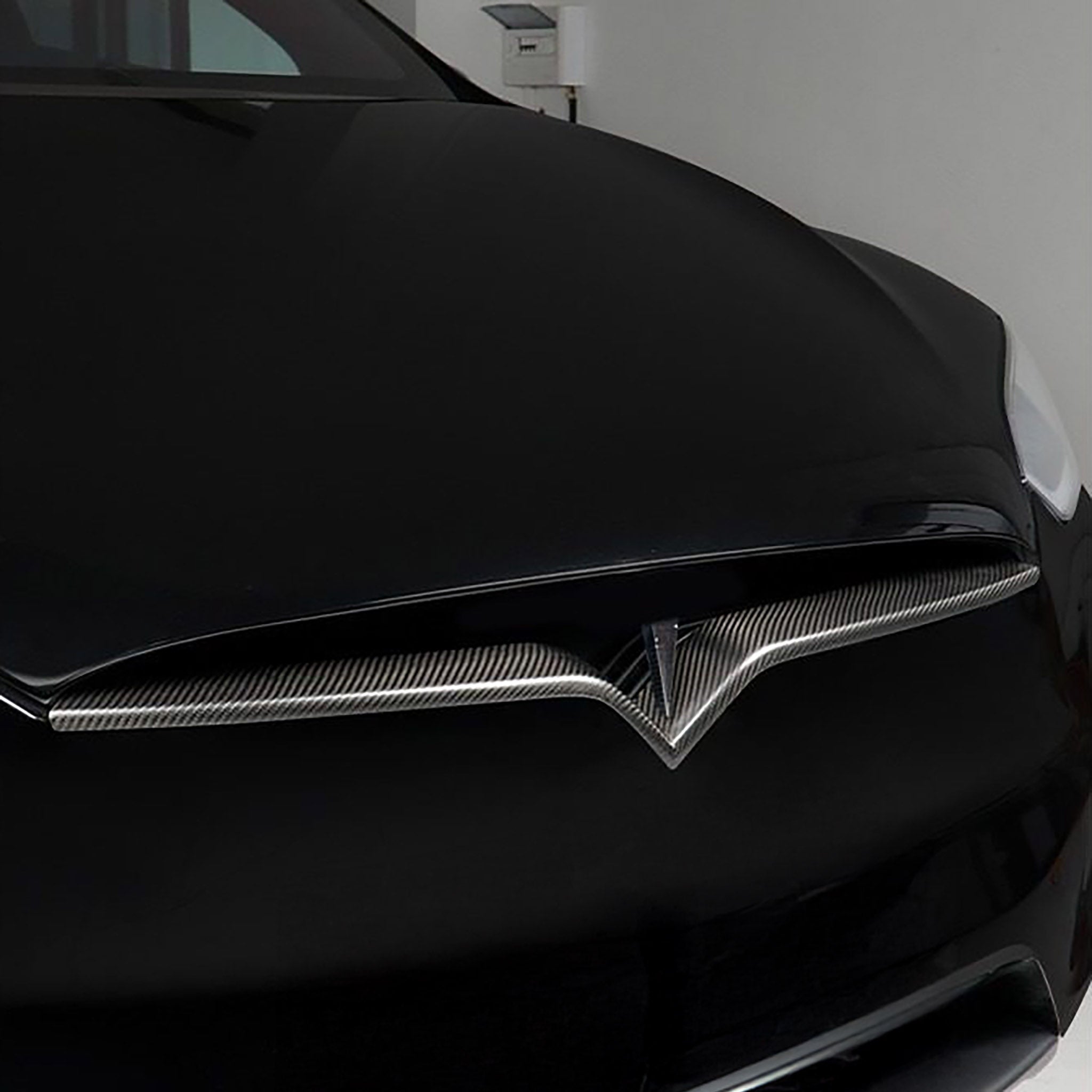 Premium Real Carbon Fiber Front Bumper Inlay for Tesla Model X (2017-2025) - Lightweight & Durable Upgrade | Yeslak | Perfect for Car Enthusiasts & Luxury Vehicle Customization