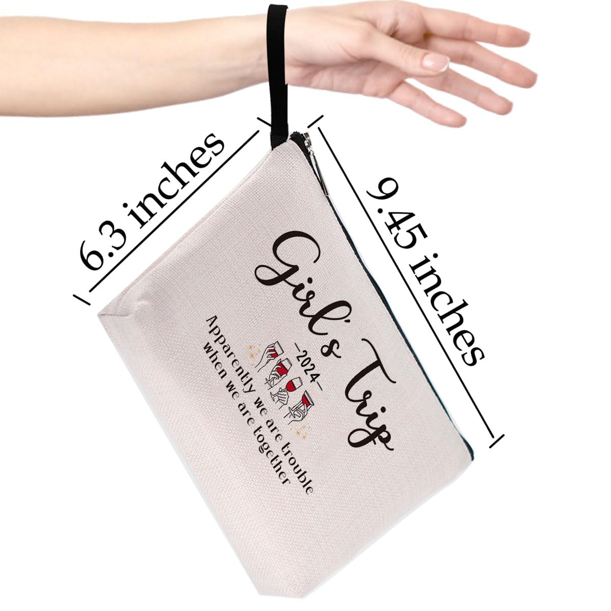Hanamiya Na Women's Weekender Bag - Stylish Makeup Travel Bag for Girl's Trip, Bachelorette Party & Bridesmaid Gifts 2024 | Perfect Cosmetic Organizer for Weekend Getaways, Weddings & Birthday Presents for Sister, Bestie or Bride