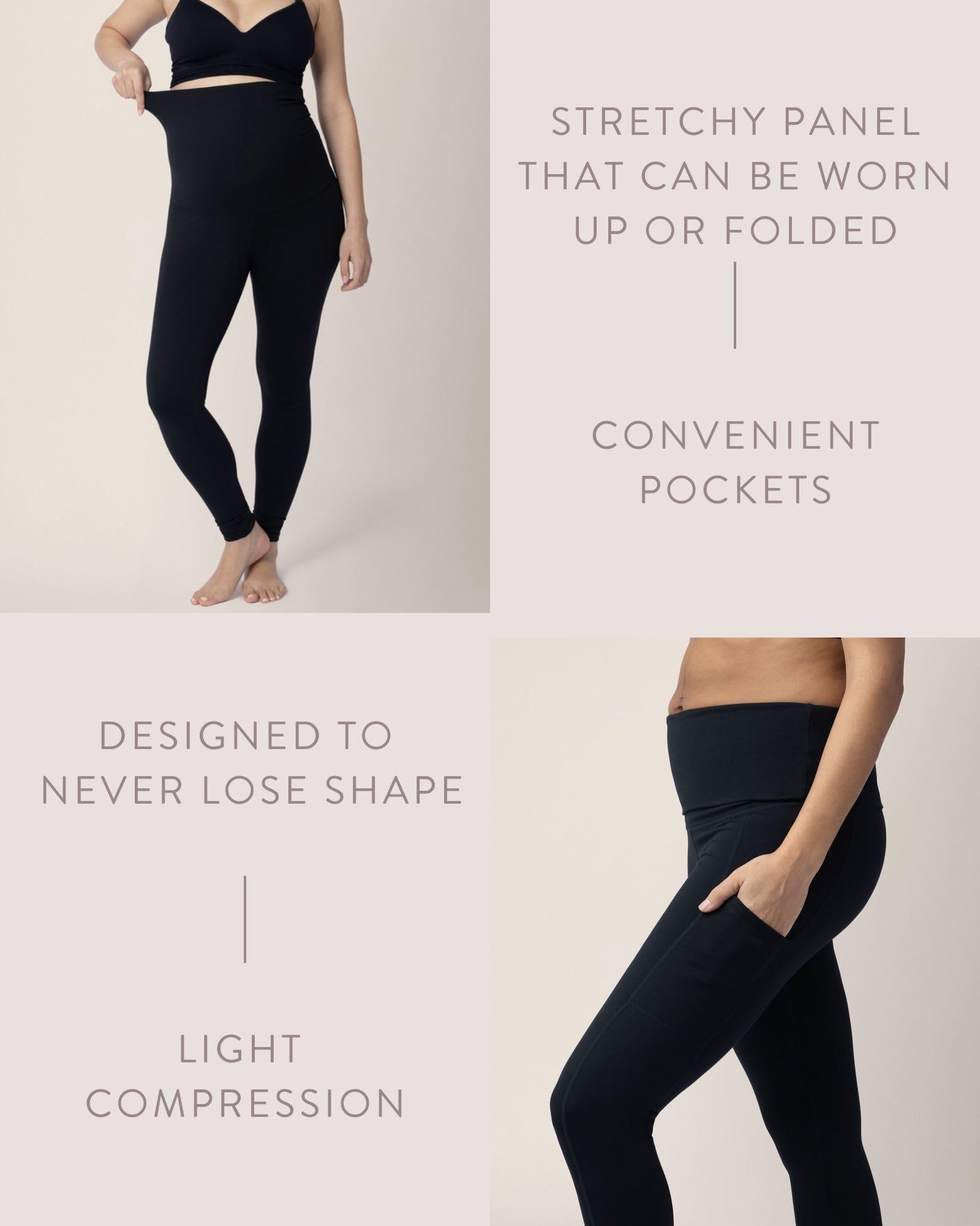 Kindred Bravely Louisa Ultra High-Waisted Maternity Leggings - Over The Bump Support for Pregnancy - Perfect for Yoga, Workouts & Everyday Comfort
