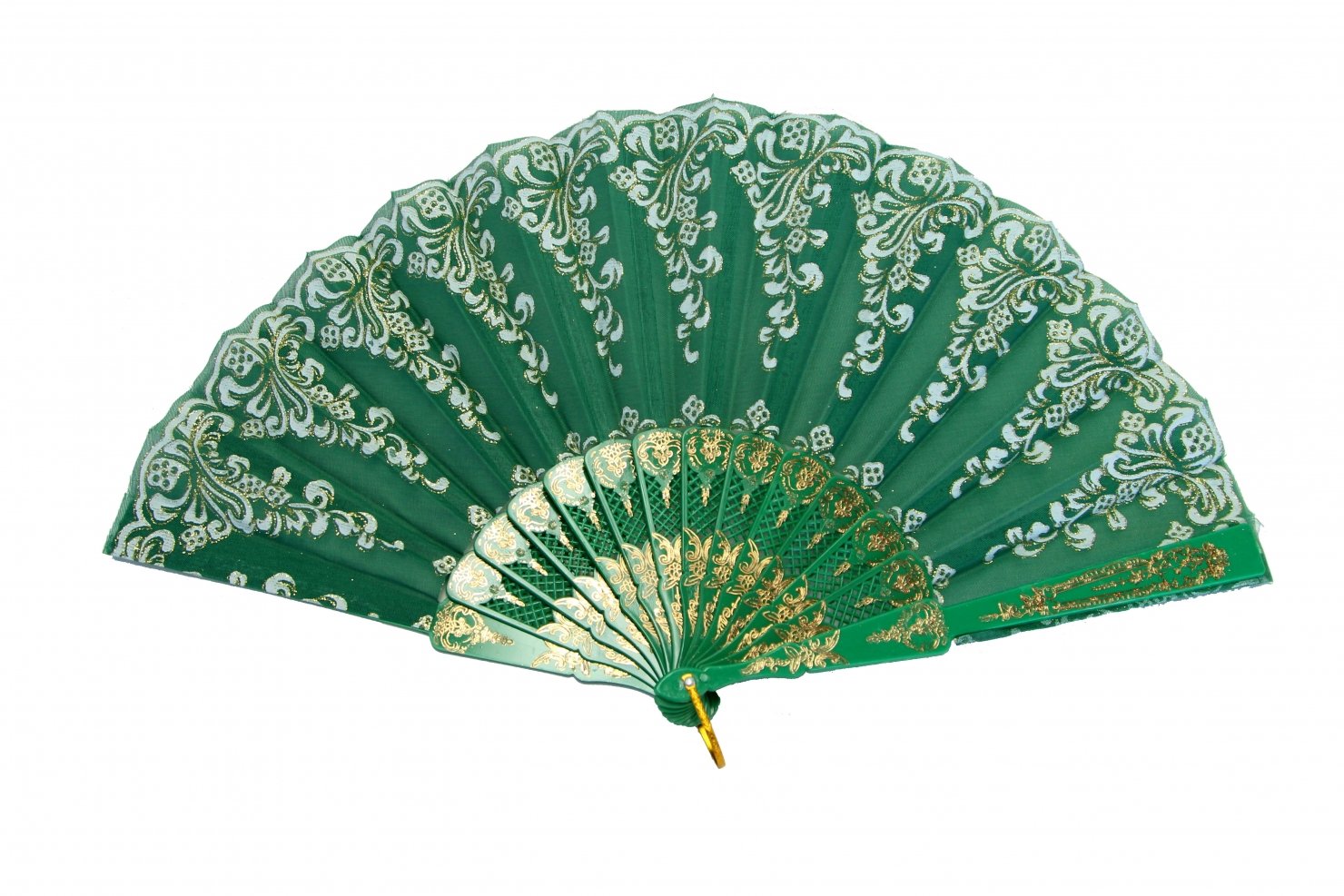 Authentic Feng Shui Green Hand Fan - Traditional Chinese Decorative Fan for Home, Office & Meditation | Perfect for Zen Decor, Gifts & Spiritual Spaces