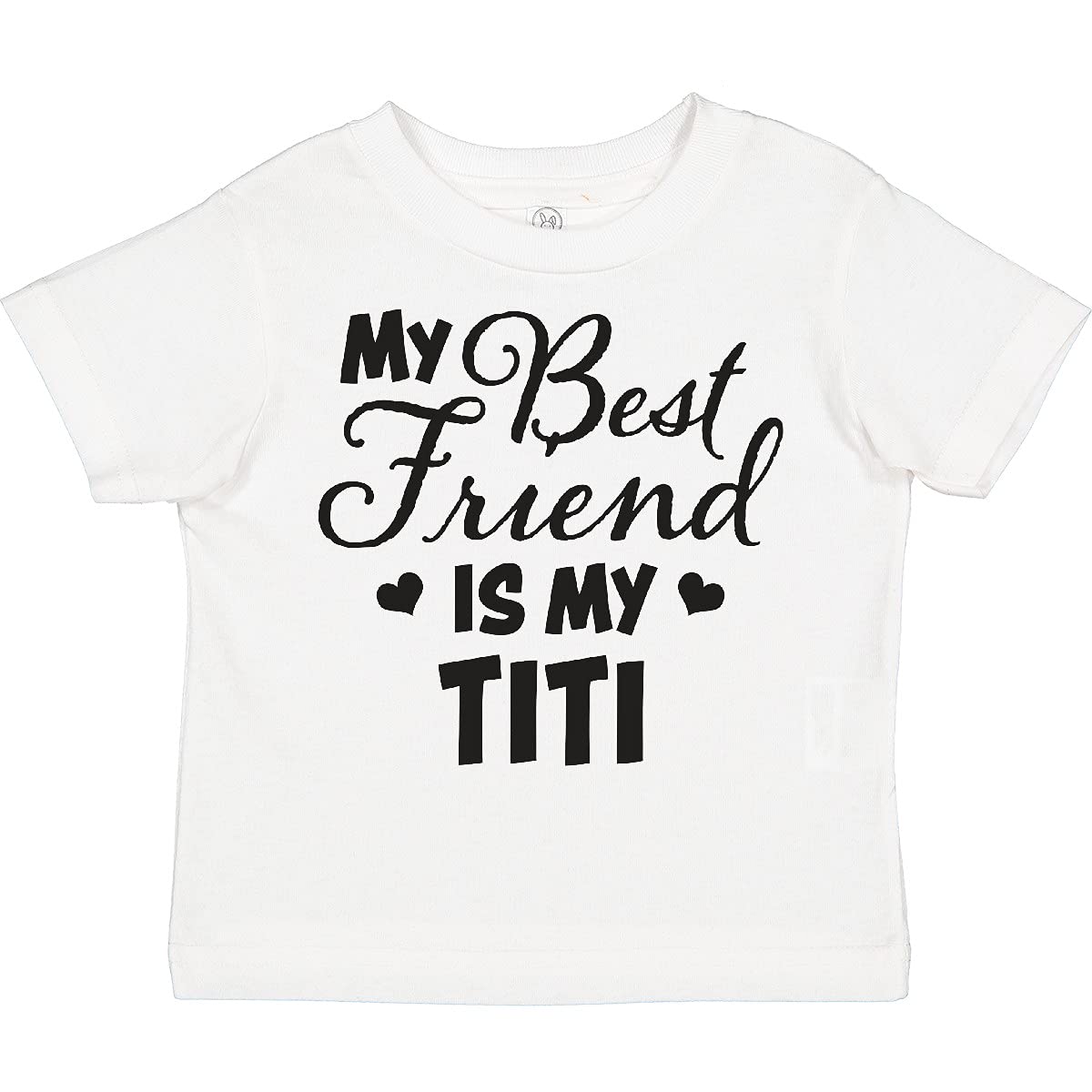 My Best Friend is My Titi with Hearts Toddler T-Shirt - Perfect for Playdates and Family Gatherings
