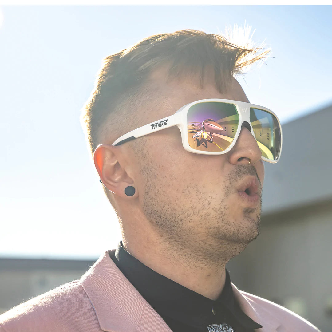 Pit Viper The Flight Optics Miami Nights Sunglasses - Polarized UV Protection for Outdoor Sports, Running, Cycling & Beach Activities