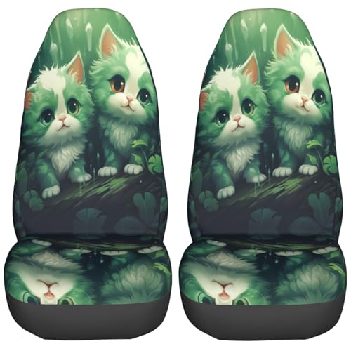 Cute Cats Green