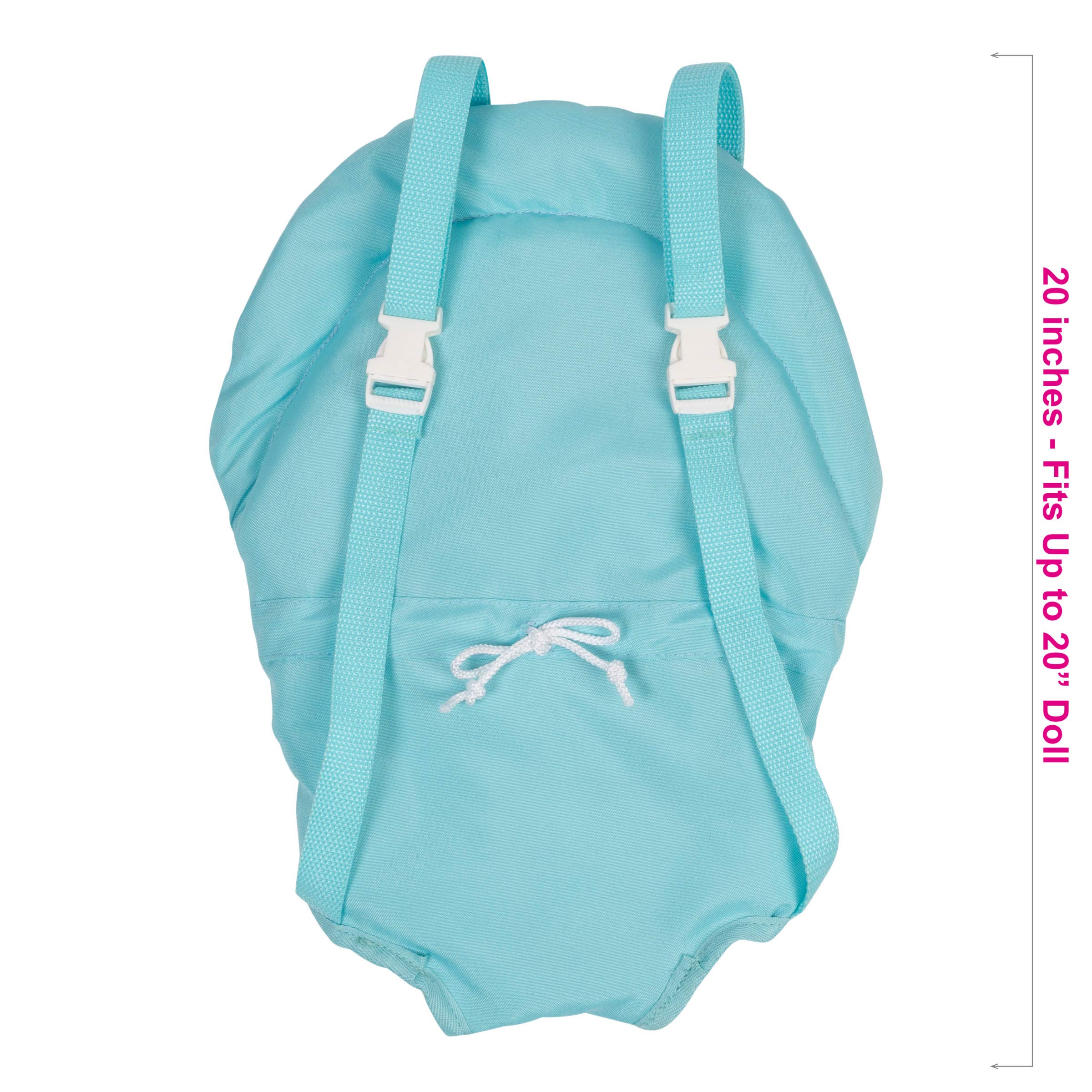 **ADORA Adjustable Baby Doll Carrier - Machine Washable, Fits 20