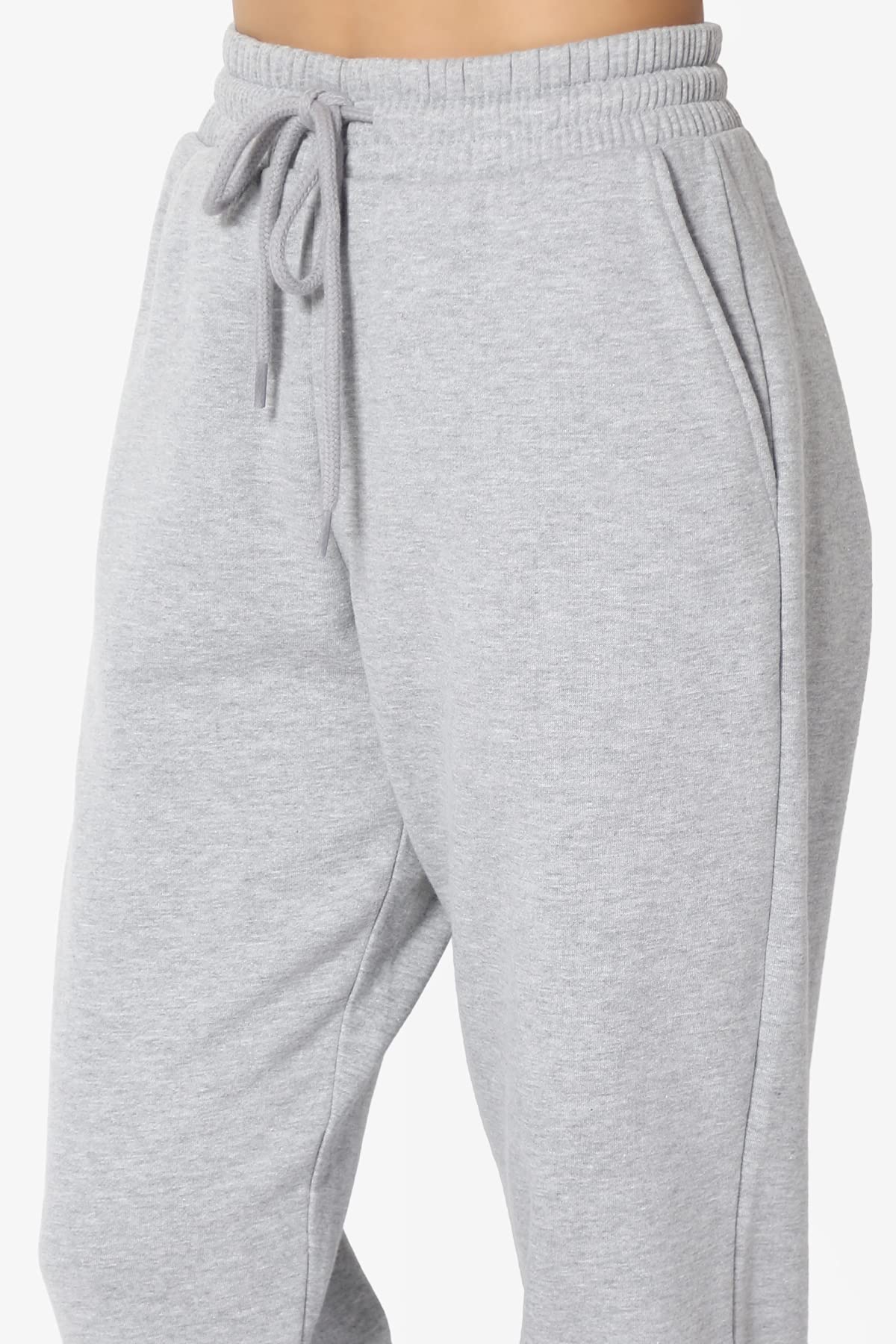 TheMogan Active Lounge Comfy Cotton Blend Drawstring Waist Jogger Sweatpants for Women - Soft Casual Workout Pants with Pockets, Perfect for Yoga, Running, Travel & Lounging at Home