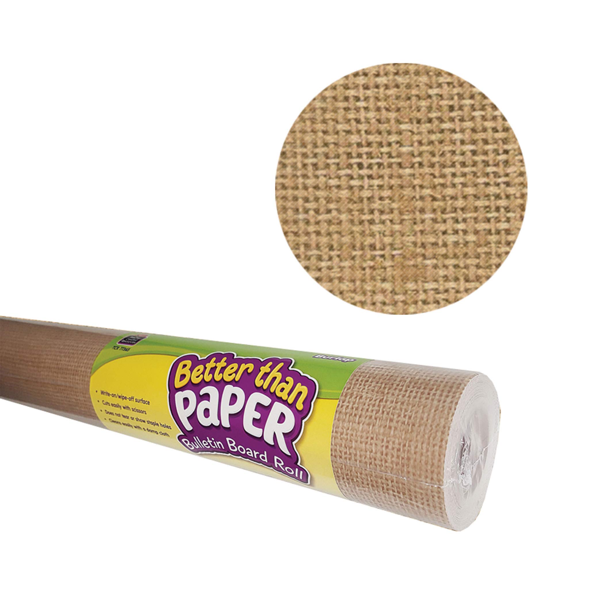 Premium Burlap Bulletin Board Roll 4-Pack - Natural Jute Fabric for Classroom Decor, Office Bulletin Boards & DIY Crafts - Eco-Friendly & Durable