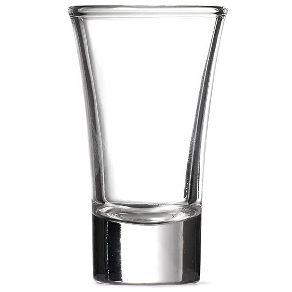 Bar@Drinkstuff 2.4oz (70ml) Fluted Shot Glasses Set of 6 - Premium Shooter Glasses for Cocktails, Liquor & Party Drinking Games | Perfect for Home Bars, Bachelor Parties & Nightclubs