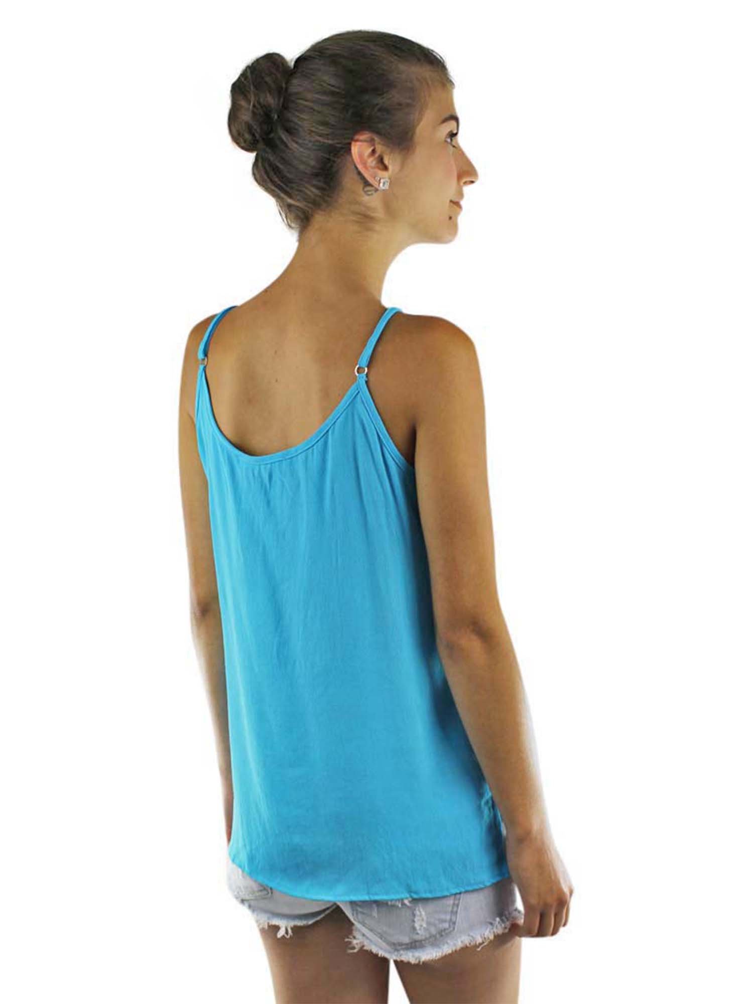 Luxury Divas Sleeveless Lace-Up Tank Top for Women - Sexy Summer Crop Top with Adjustable Straps | Perfect for Beach, Party & Date Night Outfits