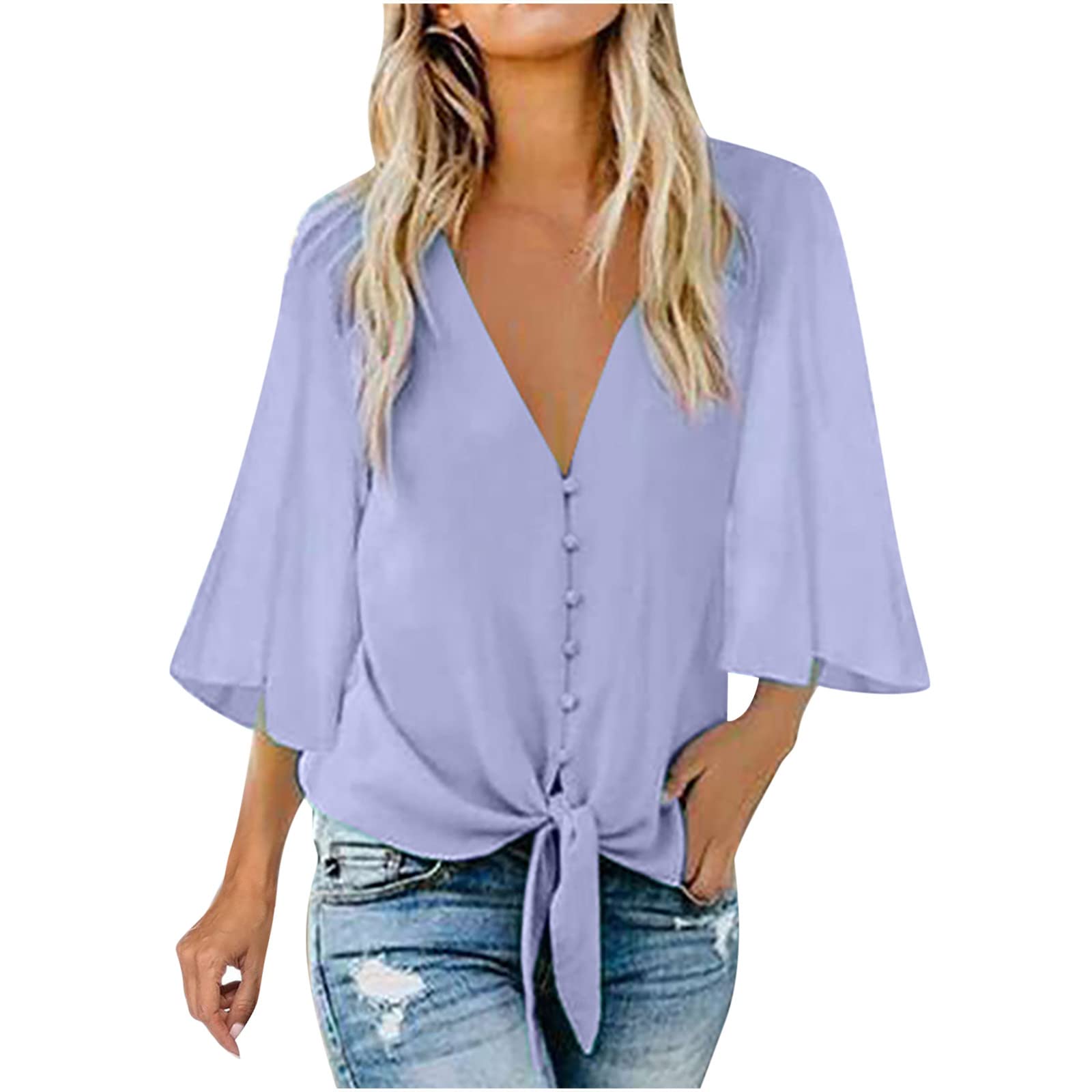 AOOCHASLIY Women's Plus Size Summer Tunic Tops - Short Sleeve Blouses & Casual Shirts for Everyday Wear, Office & Outdoor Activities