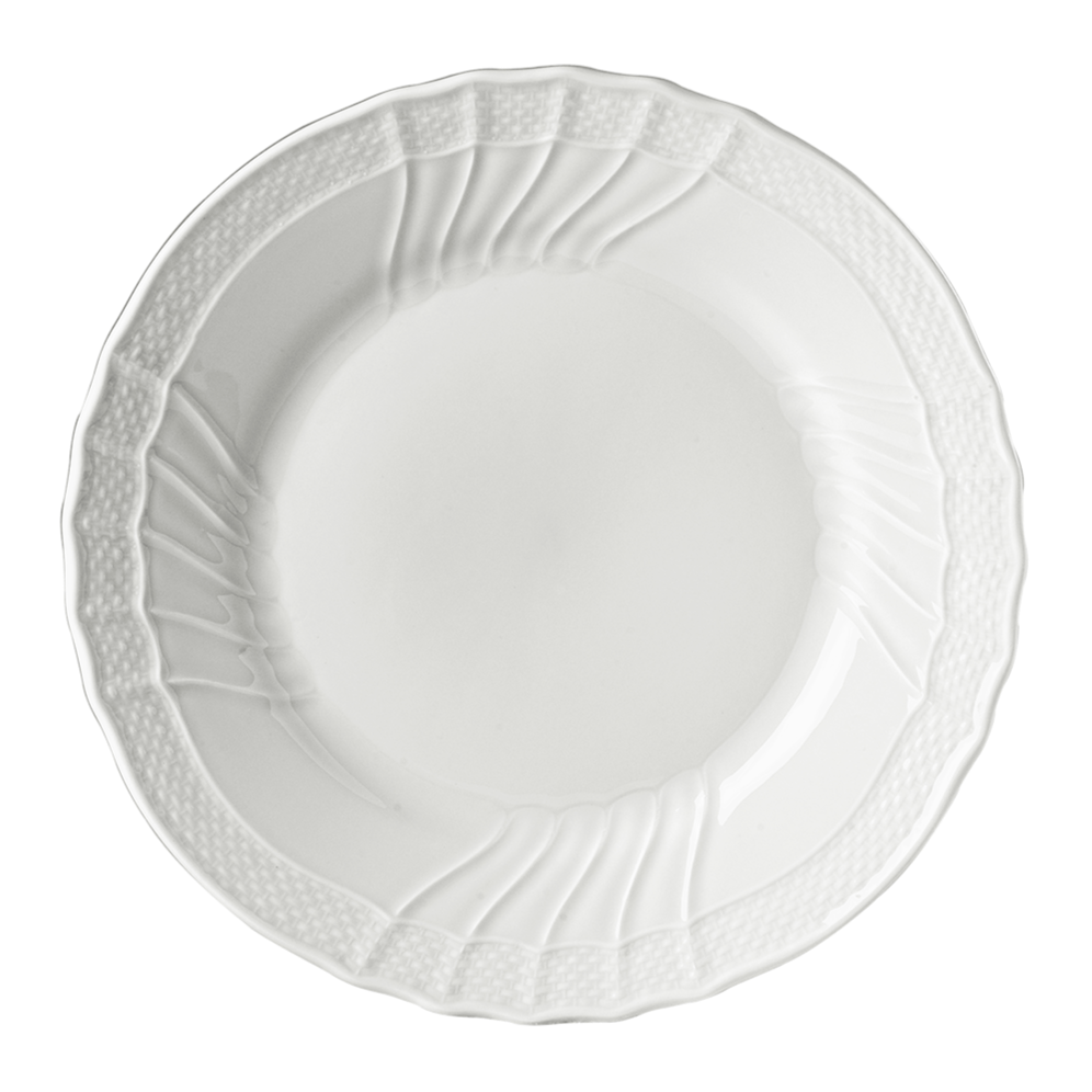 Vecchio Ginori White Bread and Butter Plate - Elegant Dinnerware for Breakfast, Brunch, and Formal Dining