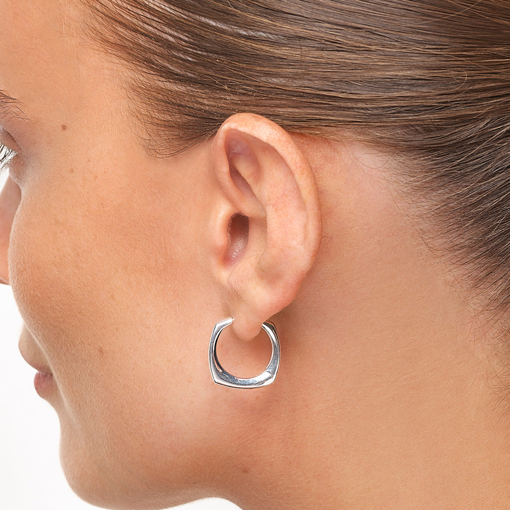 Silver Midi Square Edge Embroidery Hoops - Perfect for Cross Stitch, Needlework & DIY Craft Projects
