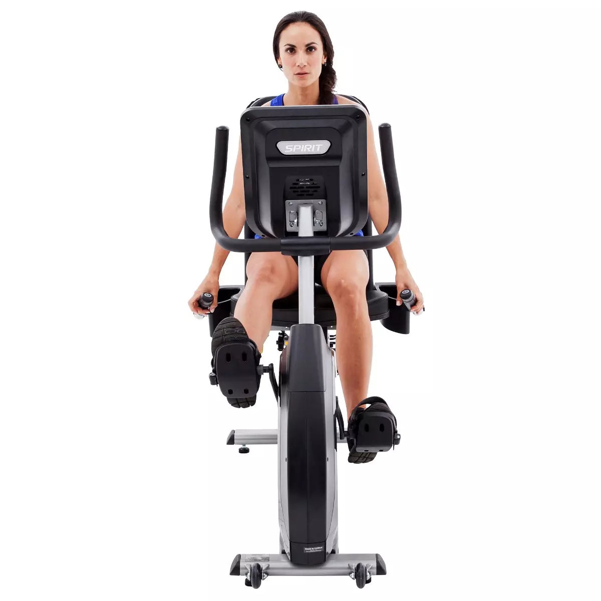 Spirit XBR95 Recumbent Exercise Bike for Home Gym - Comfortable Indoor Cycling Workout for Seniors & Low Impact Cardio Training