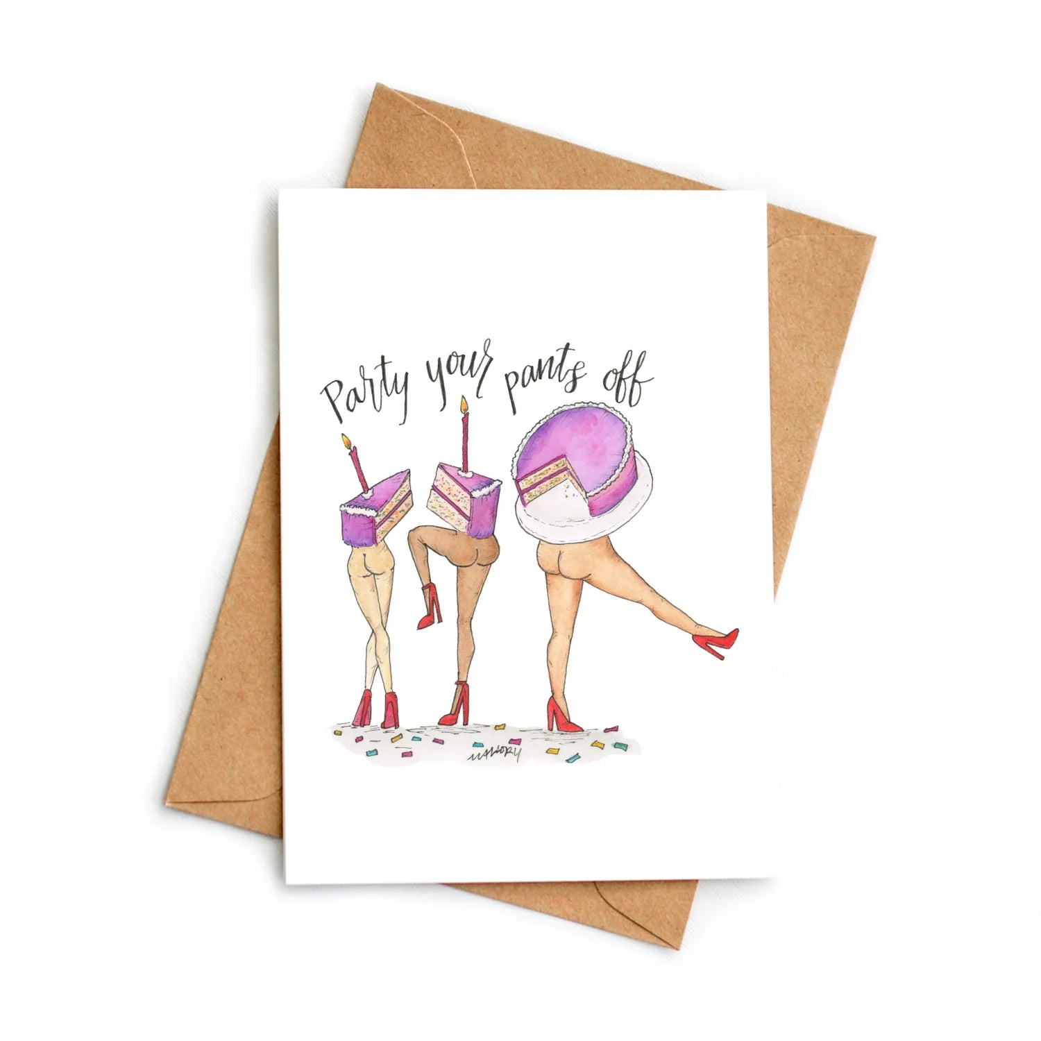 Funny Birthday Card - Party Your Pants Off | Perfect for Friends & Coworkers | Hilarious Humor Greeting Card for Birthdays & Celebrations