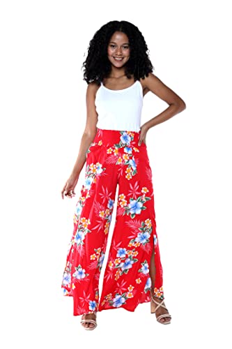 Women Hibiscus Red