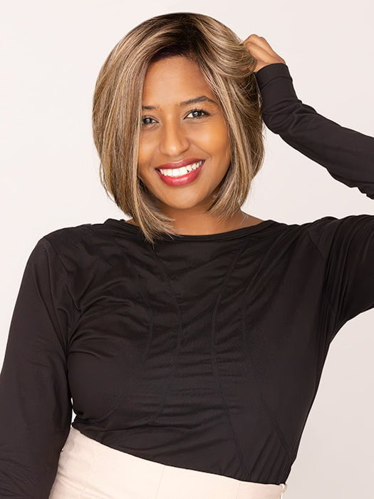 Amara Synthetic Lace Front Wig with Lace Top - Natural Looking Human Hair Wig for Women | Perfect for Cosplay, Daily Wear & Special Occasions