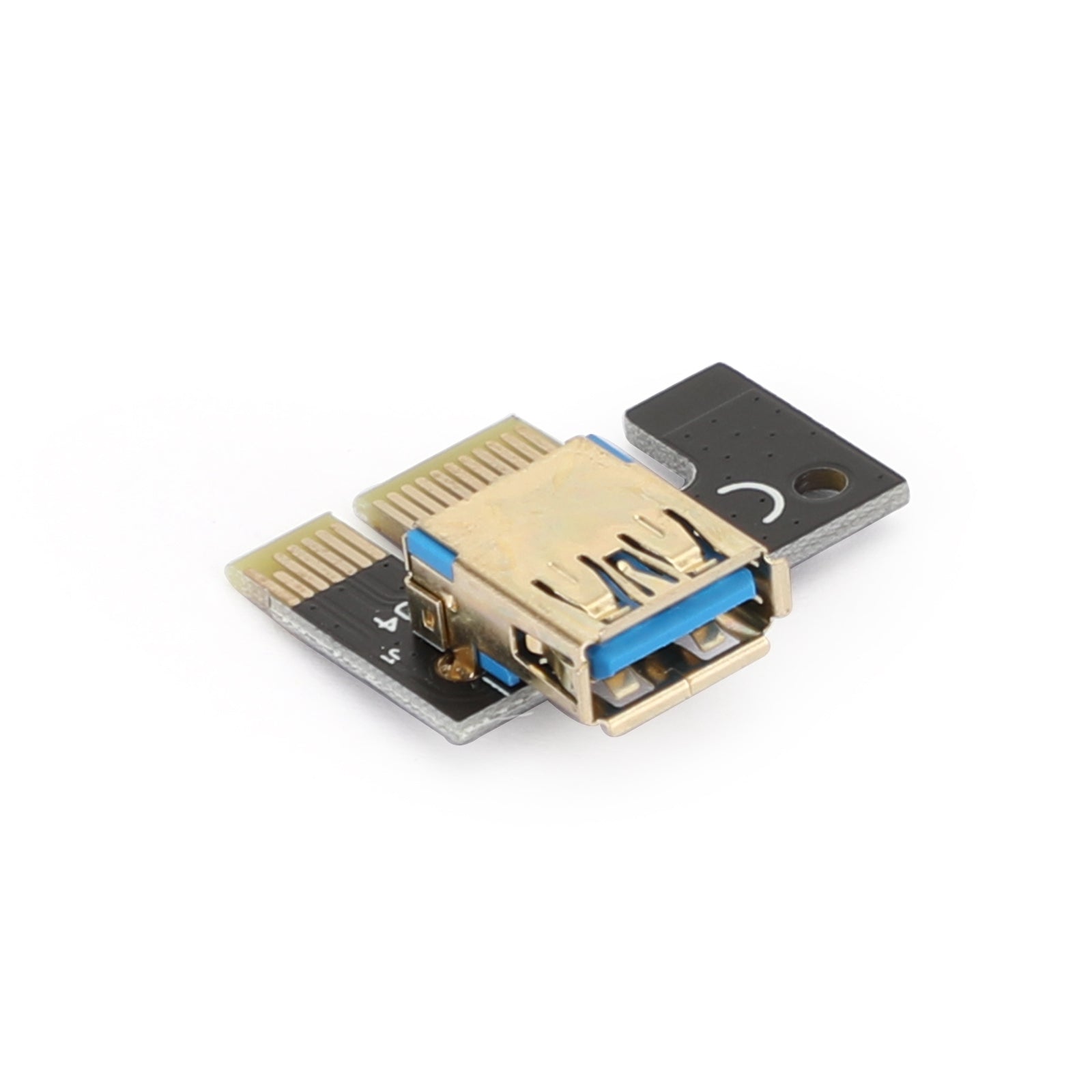 009S Plus PCIe Riser Card - PCI Express 1X to 16X Adapter with USB 3.0 Data Cable for Cryptocurrency Mining, GPU Expansion & PC Builds