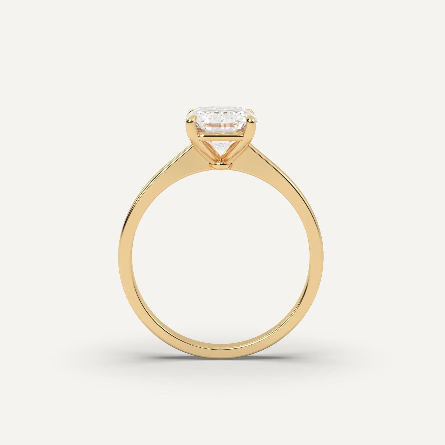 2 Carat Emerald Cut Diamond Ring - Elegant Solitaire Engagement Ring for Women | Perfect for Proposals, Weddings & Anniversaries