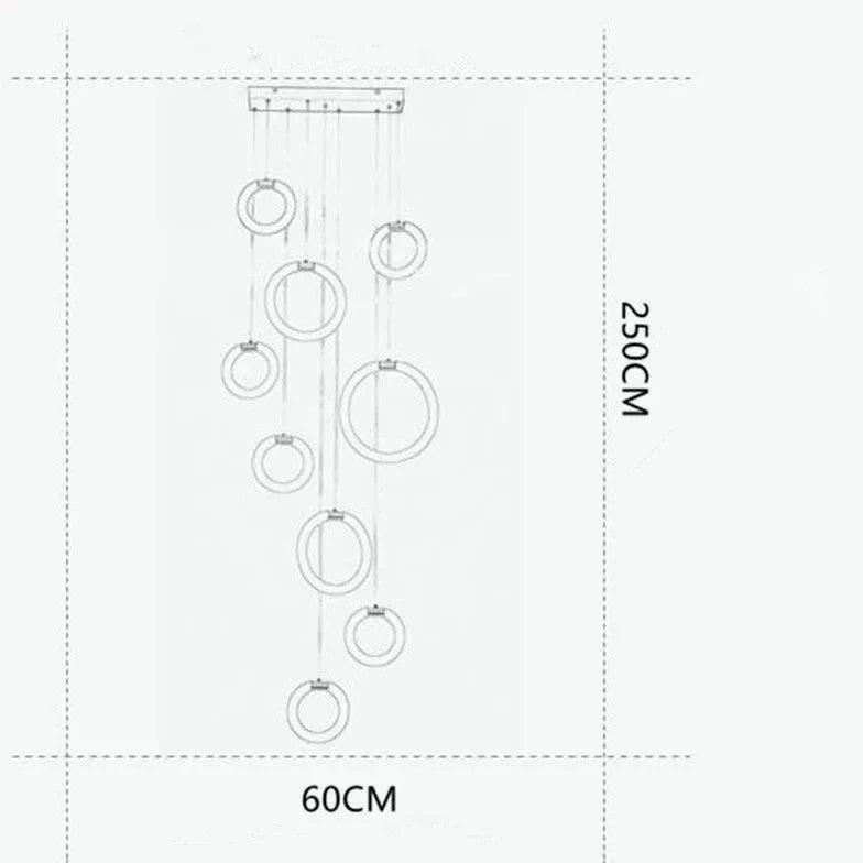 Ring Shaped LED Ceiling Light - Modern Dimmable Fixture for Dining Room, Kitchen, Bedroom | Energy Efficient & Stylish Home Lighting