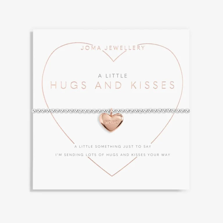 Joma Jewellery Bracelet - A Little Hugs and Kisses Charm Bracelet for Women | Perfect Gift for Birthday, Anniversary & Valentine's Day | Elegant Everyday Wear & Special Occasions