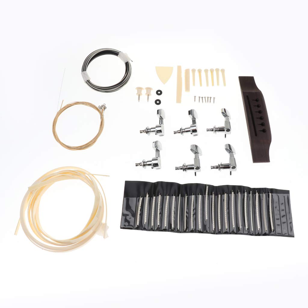Baosity 41 Inch DIY Acoustic Guitar Kit with Spruce Top - Perfect for Beginners, Musicians & Gift Giving - Home, Studio & Stage Use