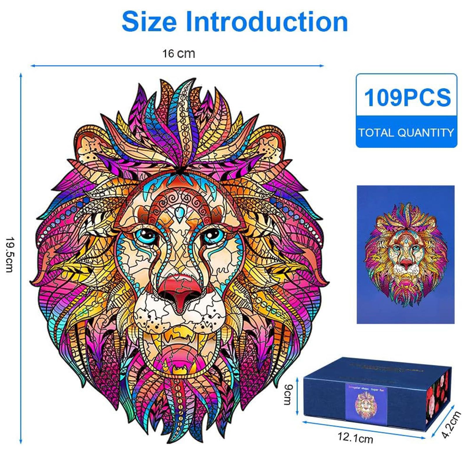 OSDUE 3D Wooden Animal Puzzle for Adults & Kids 8+ | 36-Piece Wood Jigsaw Puzzle with Gift Box | Family Board Game, Home Decor, Birthday Gift for Boys & Girls | Perfect for Stress Relief & Family Bonding