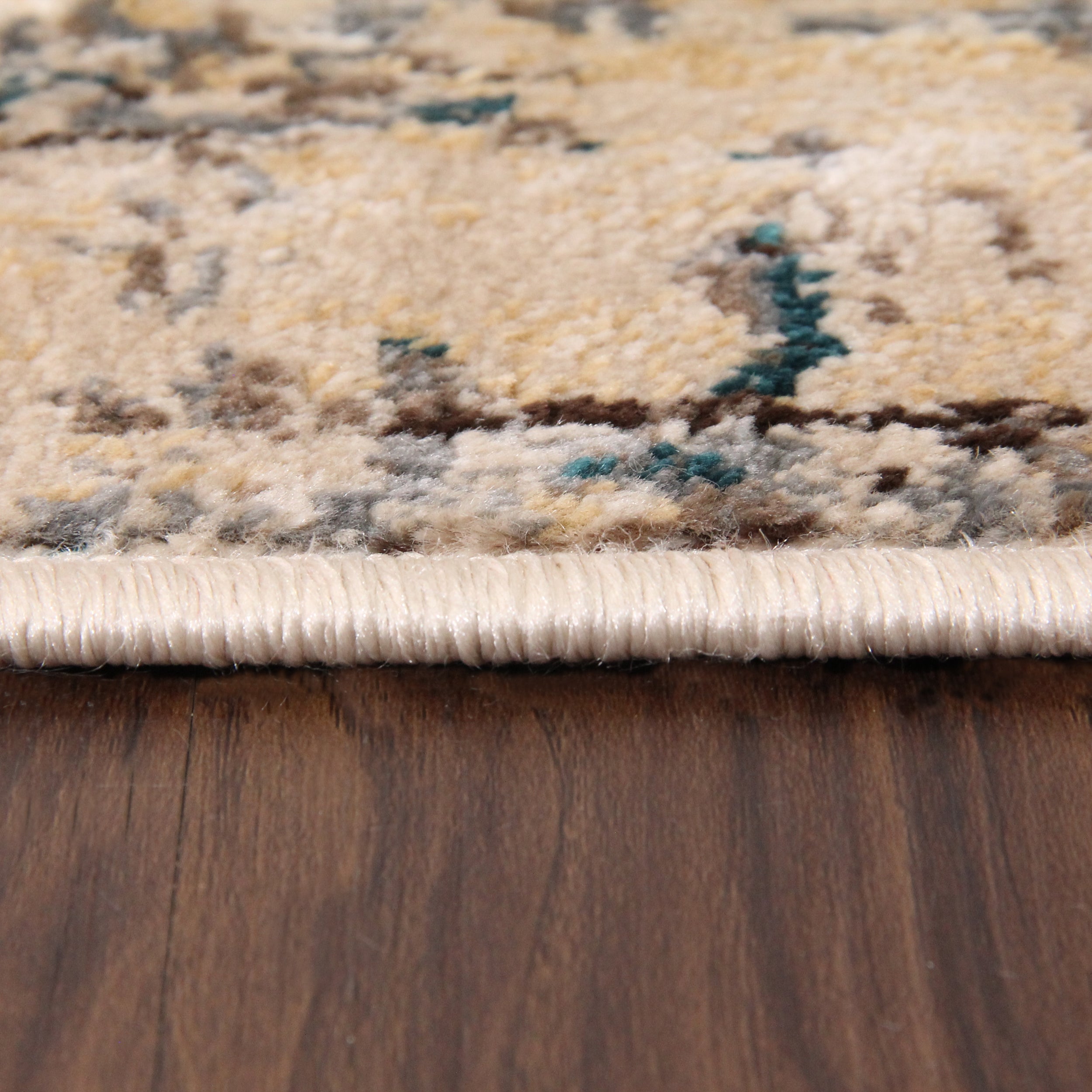 Basilio Modern Farmhouse Medallion Indoor Area Rug - Soft Non-Slip Living Room Carpet for Bedroom, Dining Room & Home Decor