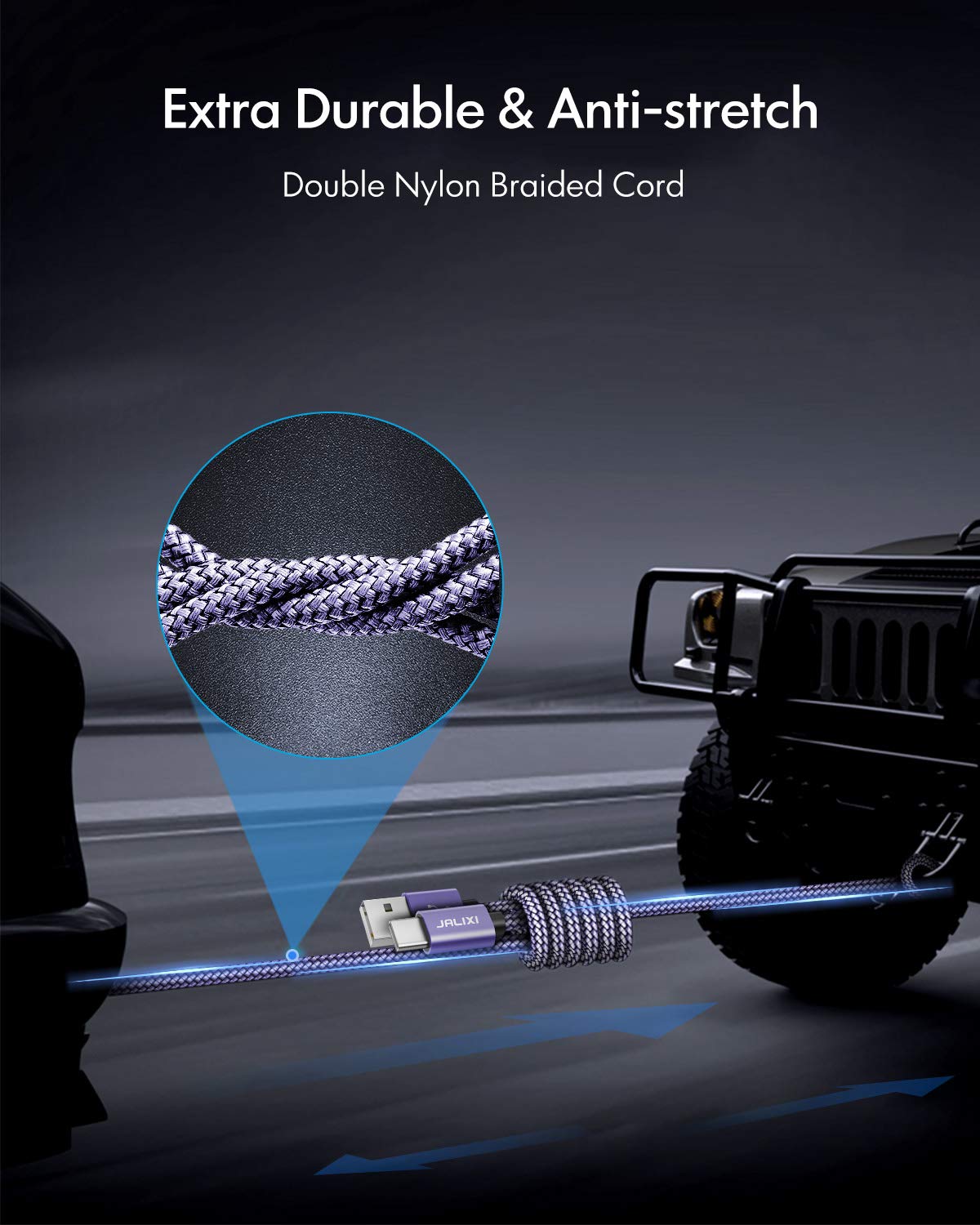 Premium 3-Pack Braided USB C to USB C Charging Cable (10ft+6ft+3ft) Fast Charging Cord for iPhone 15/15 Pro Max, Samsung Galaxy S23/S22/S21 Ultra, Pixel Phones - Durable Nylon for Home, Office & Travel Use