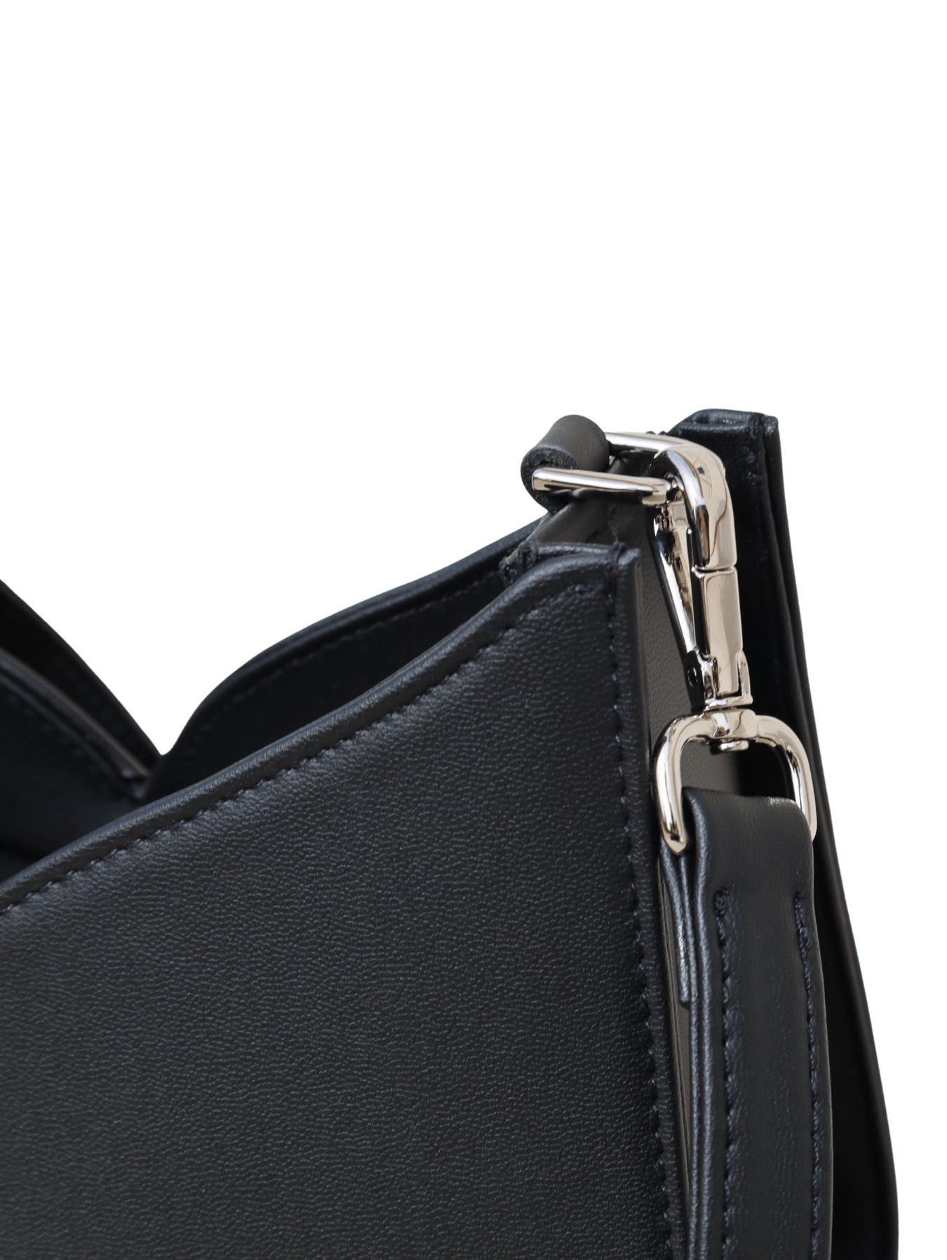 Lerisa Vegan Grape Leather Crossbody Bag for Women - Stylish Black Purse for Everyday Use, Work, and Travel