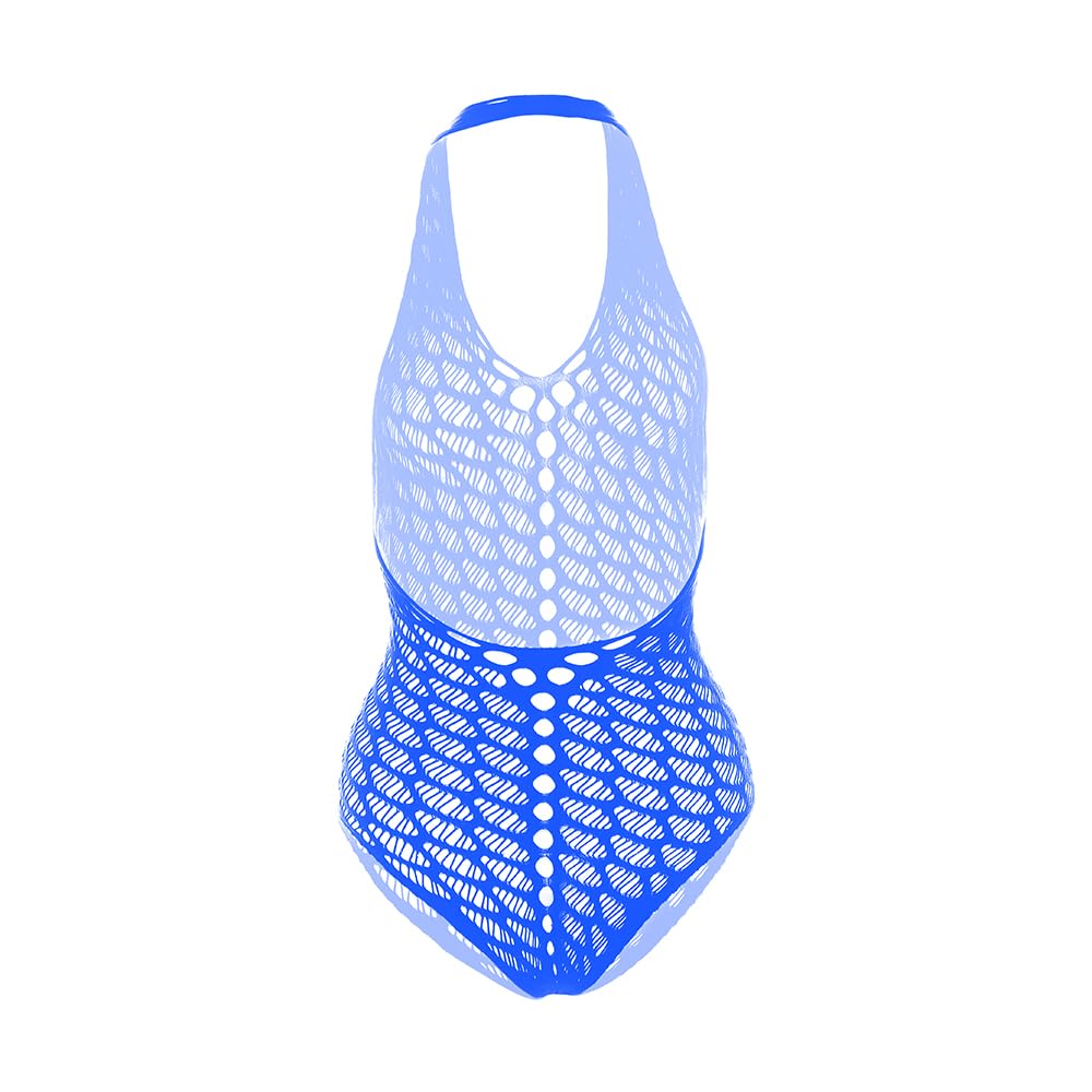 Sexy Women's Fishnet Lingerie Set - V-Neck Babydoll Sleepwear & Mini Dress for Date Night & Boudoir Photography (One Size Fits Most)